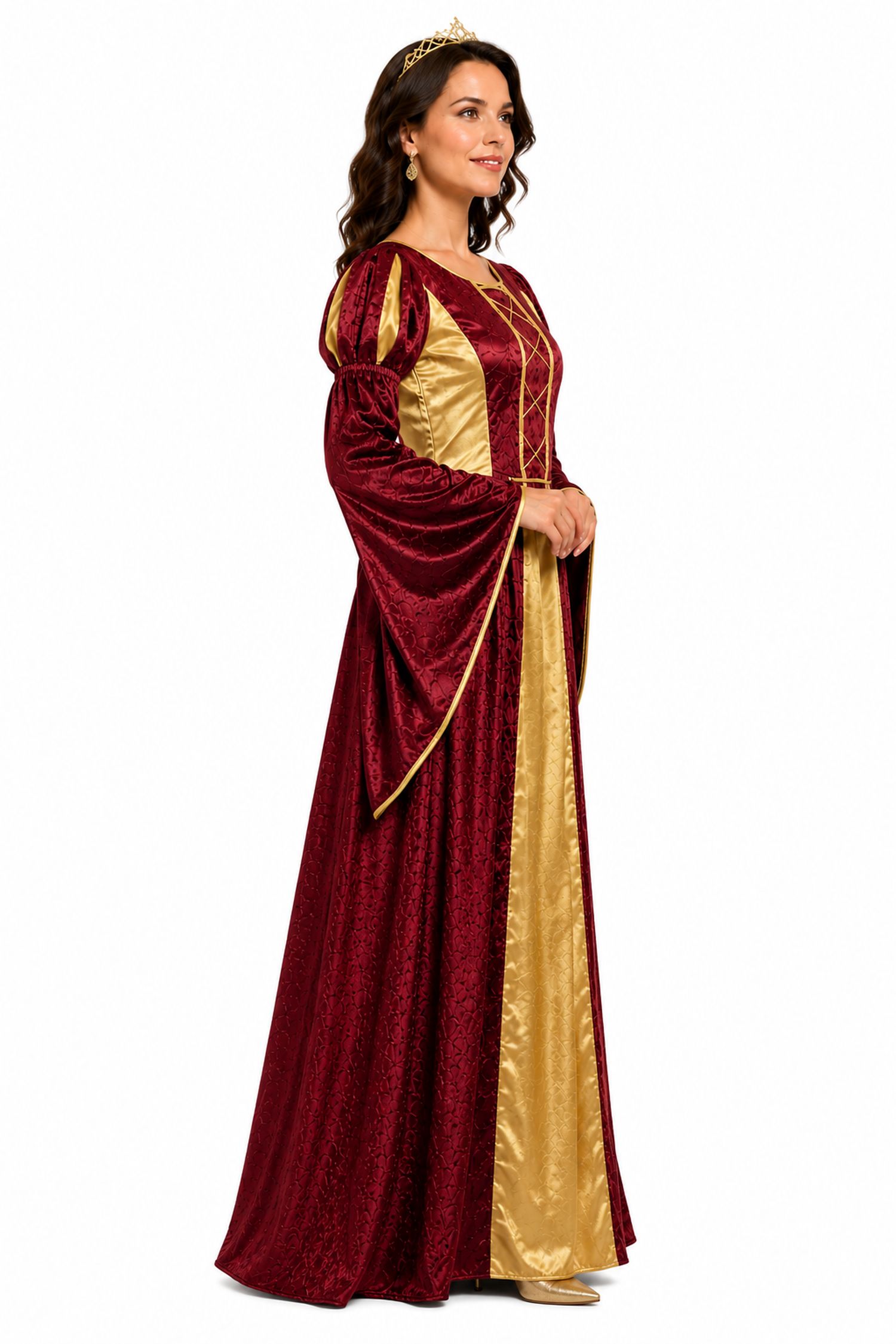 das-kost-mland-damen-burgfr-ulein-prinzessin-helena-kleid-rot-38 image 2