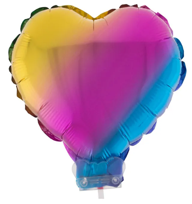 das-kost-mland-herz-folienballon-regenbogen-28-cm-mit-stab image 1