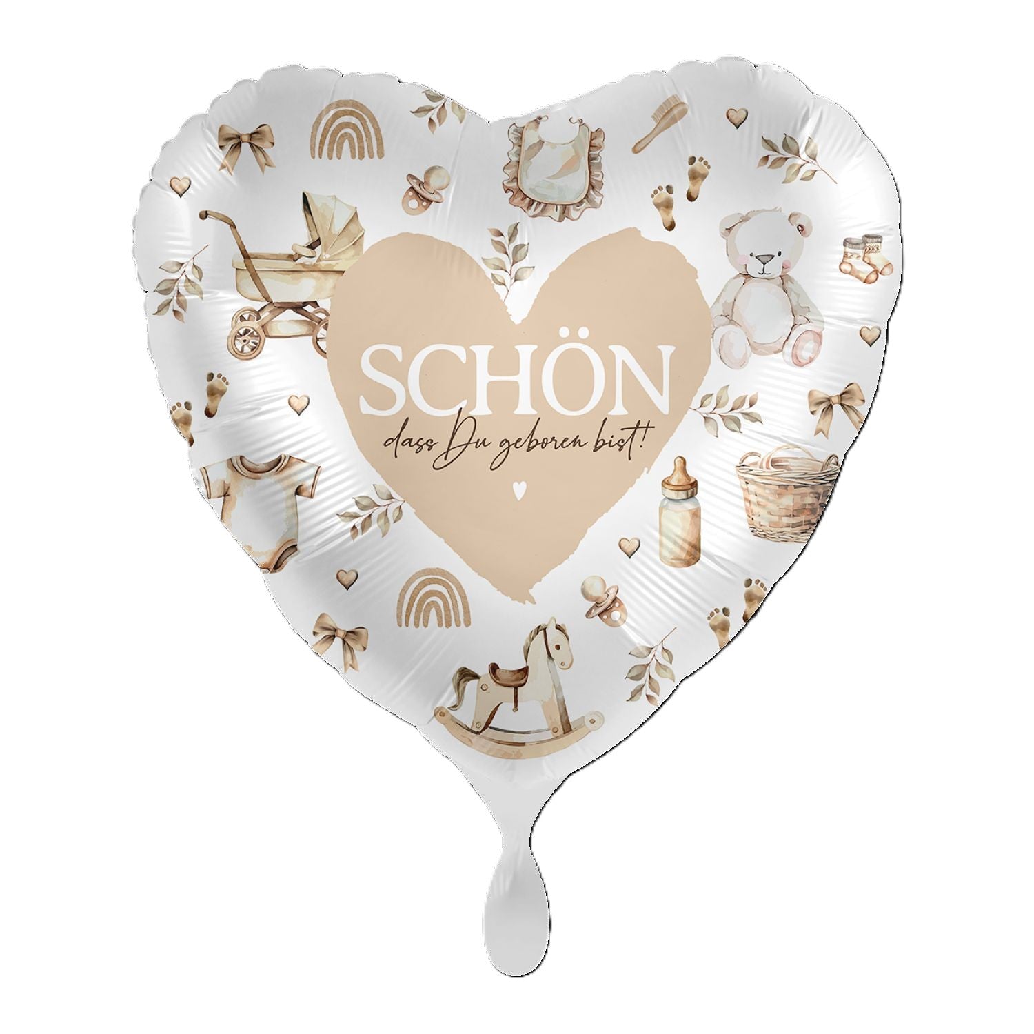 das-kost-mland-herz-sch-n-dass-du-geboren-bist-folienballon-43-cm image 1