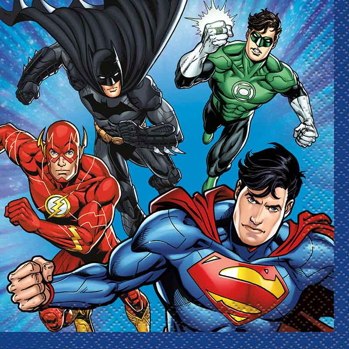justice-league-servietten-16-st-ck-25-cm-superhelden-geburtstag image 2