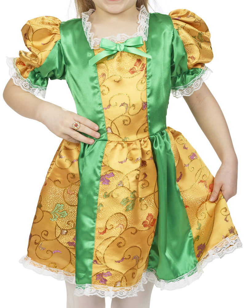das-kost-mland-froschk-nigin-m-dchenkost-m-gr-n-gold image 3