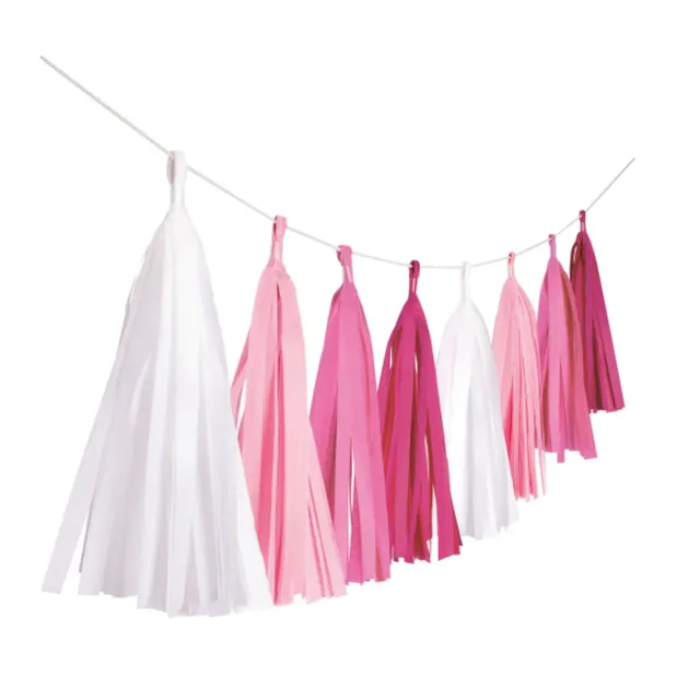 das-kost-mland-hot-pink-fransen-girlande-rosa-300cm image 1