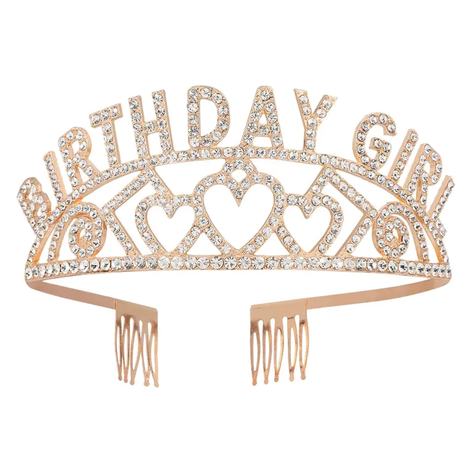 birthday-girl-krone-tiara-ros-gold-herzen image 1
