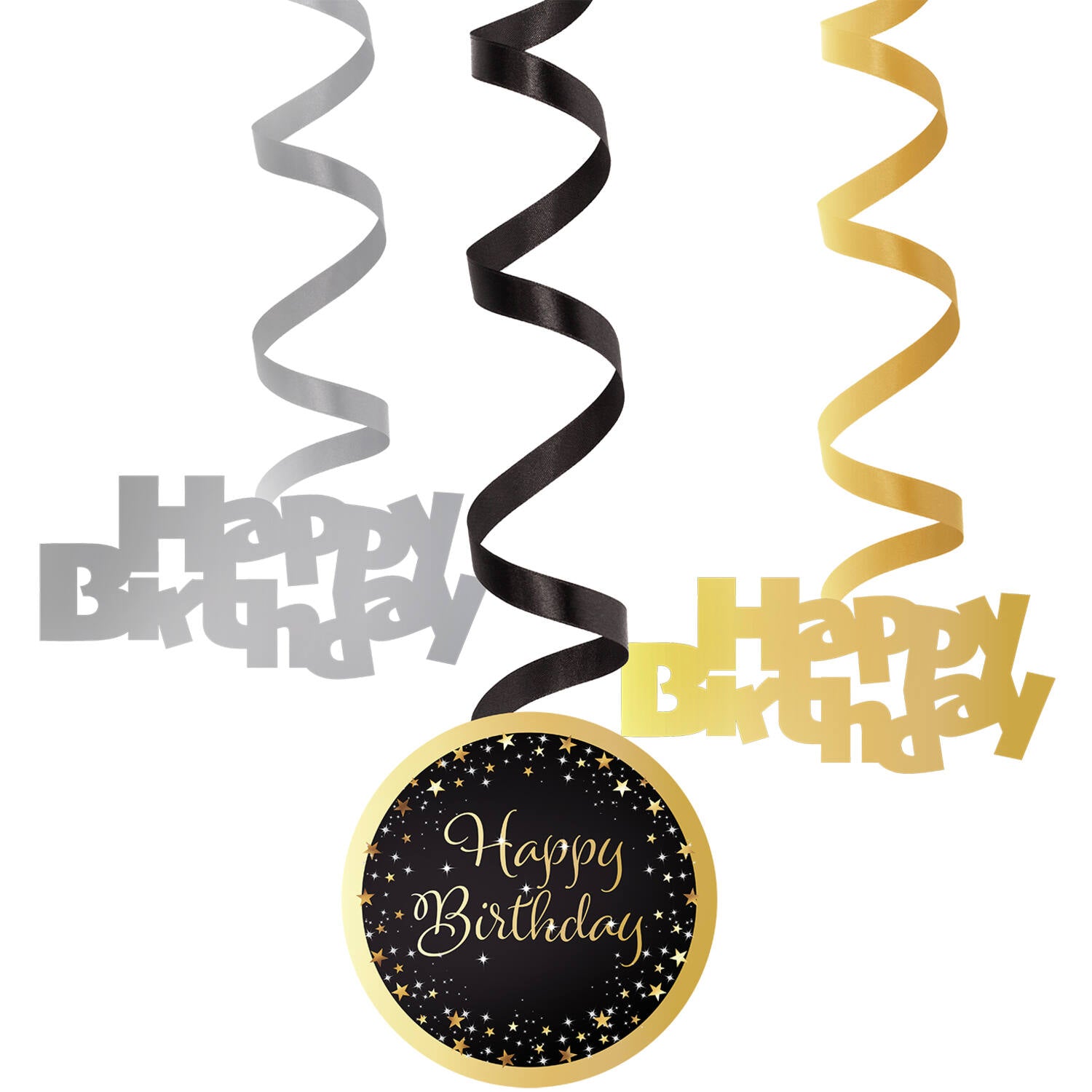 das-kost-mland-starlight-birthday-partydeko-6-deko-spiralen-schwarz-gold image 2