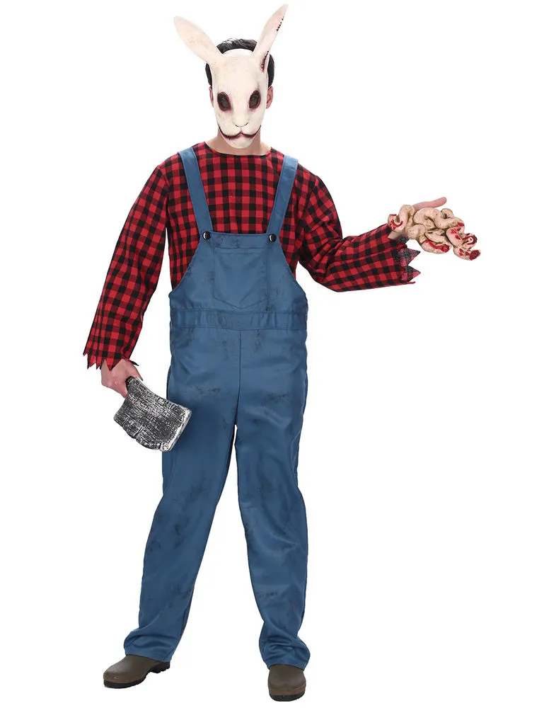 das-kost-mland-herren-horror-hase-lumberjack-kost-m-blau-rot-l image 1