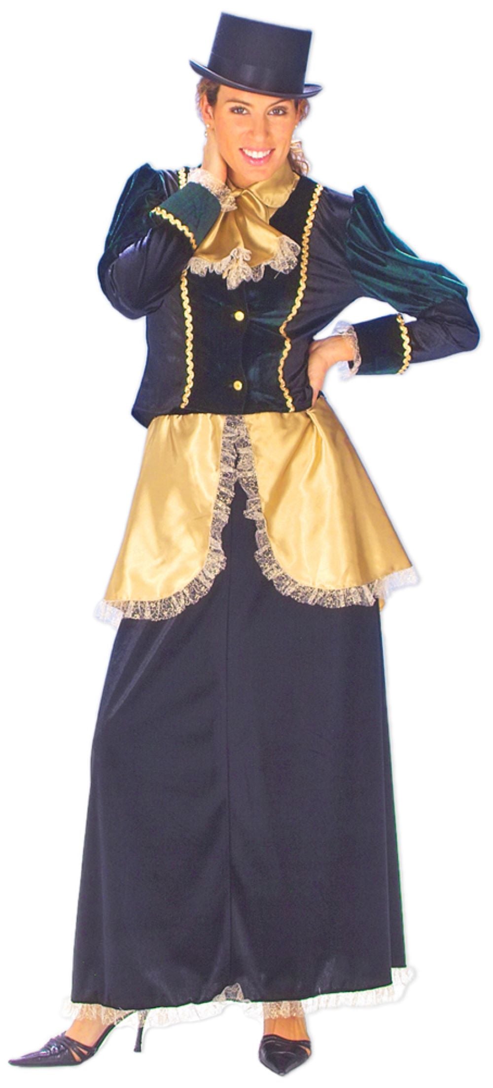 das-kost-mland-damen-20er-jahre-kost-m-kleid-blau-gold-36-38 image 1