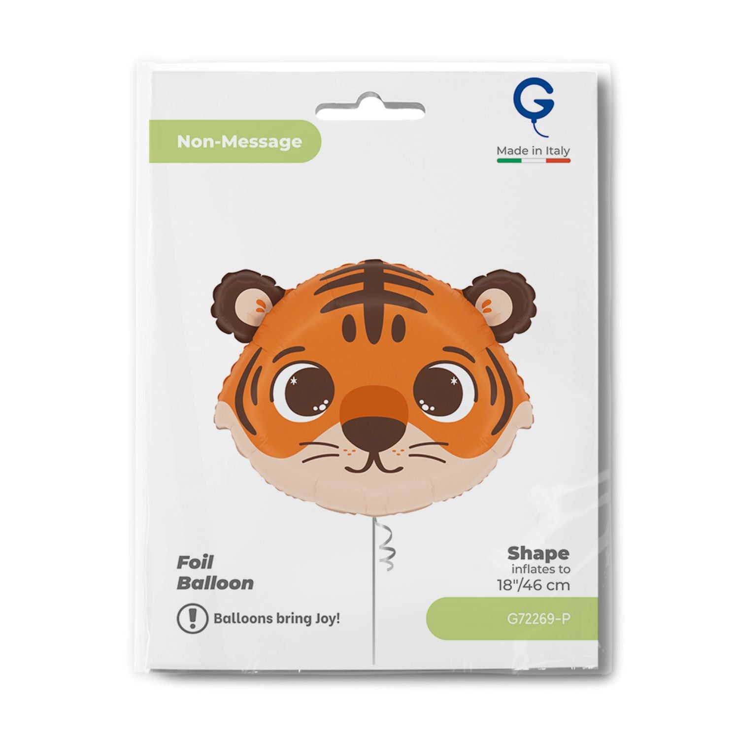 das-kost-mland-folienballon-shape-tiger-kopf-46-cm-18 image 2