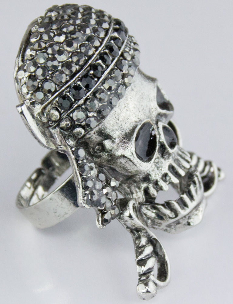 das-kost-mland-skull-ring-totenkopf-silber-verstellbar image 2