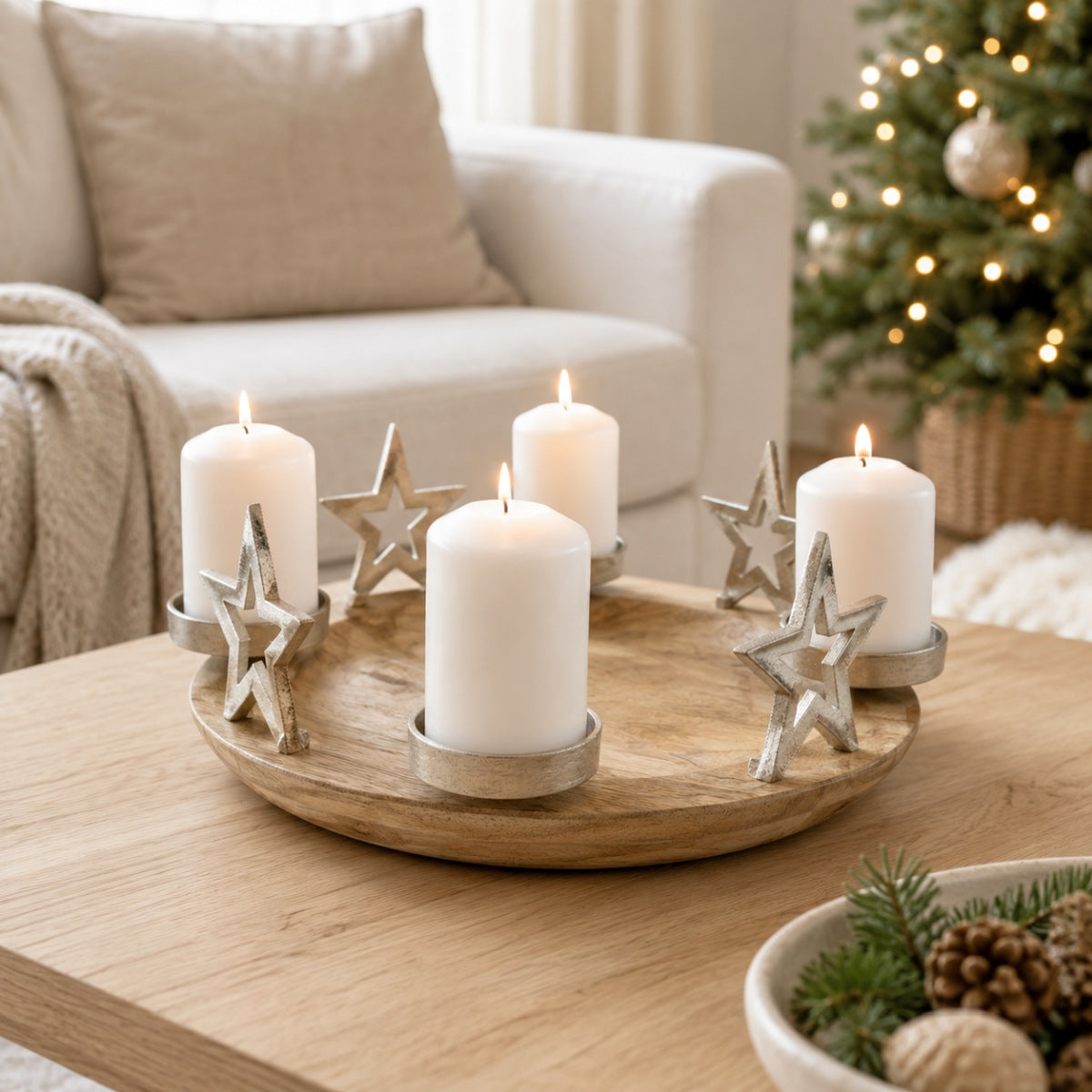 riffelmacher-dekorationen-adventsteller-sterne-38x13cm image 2