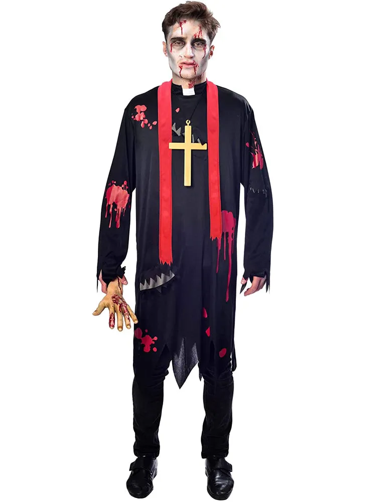 das-kost-mland-zombie-priester-kost-m-herren-horror-robe image 1