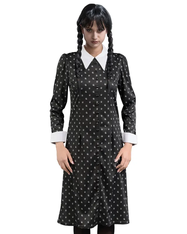 das-kost-mland-wednesday-kost-m-damen-schwarz-wei-m image 1