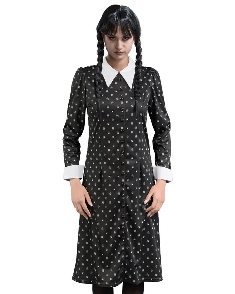 das-kost-mland-wednesday-kost-m-damen-schwarz-wei-m image 1