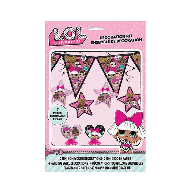 das-kost-mland-dekorationen-lol-surprise-dekoset-7-tlg-party image 1